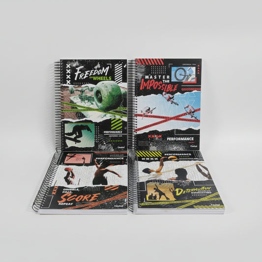 Caderno Universitário Credeal Performance 10 Matérias 160 Folhas – Capa Dura Espiral