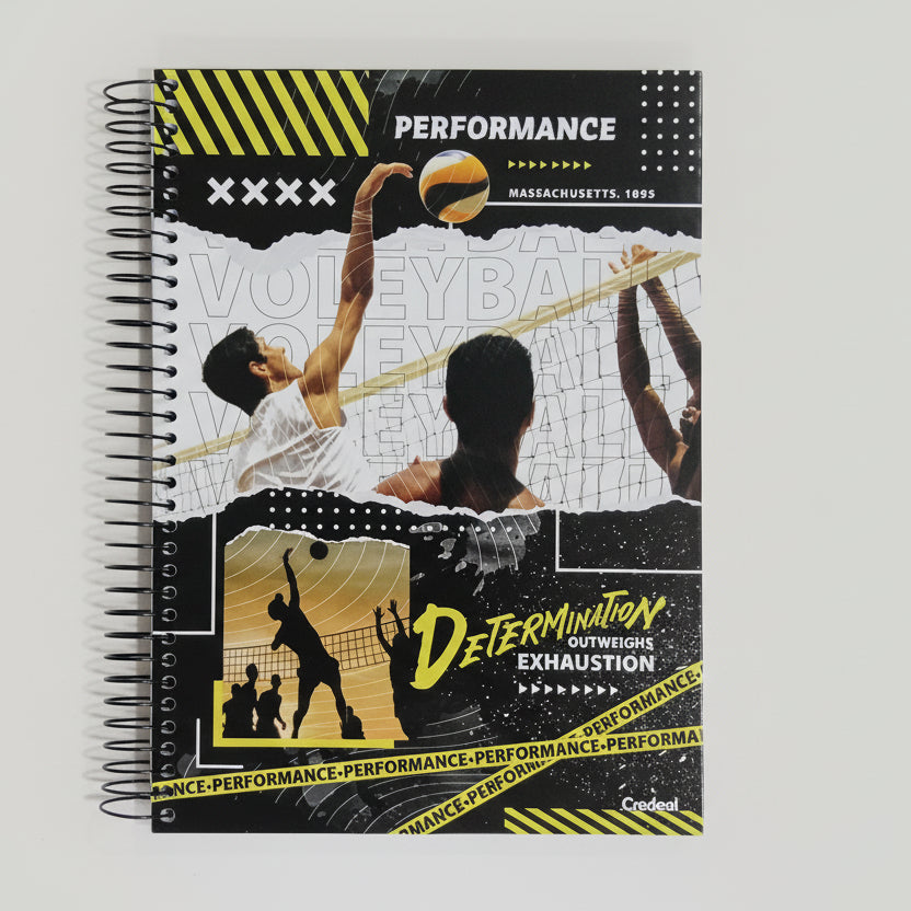 Caderno Universitário Credeal Performance 10 Matérias 160 Folhas – Capa Dura Espiral