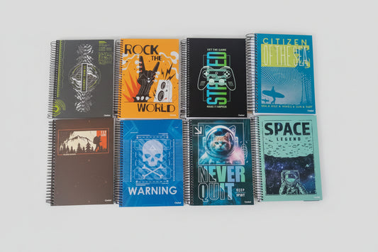 Caderno Universitário 20 Matérias Credeal My Collection Masculino – 280 Folhas, Capa Dura, Espiral