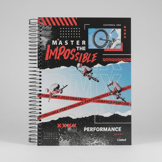 Caderno Universitário Credeal Performance 10 Matérias 160 Folhas – Capa Dura Espiral