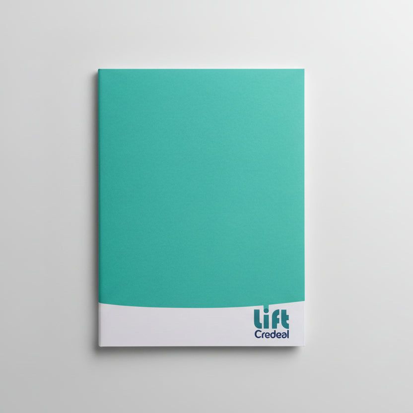 Caderno Universitário Lift Credeal – 1 Matéria, 96 Folhas, Capa Dura Laminada, Tamanho Universitário 200×275 mm