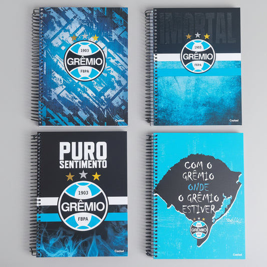 Caderno do Grêmio | Universitário Capa Dura 10 Matérias 160 Folhas | Credeal