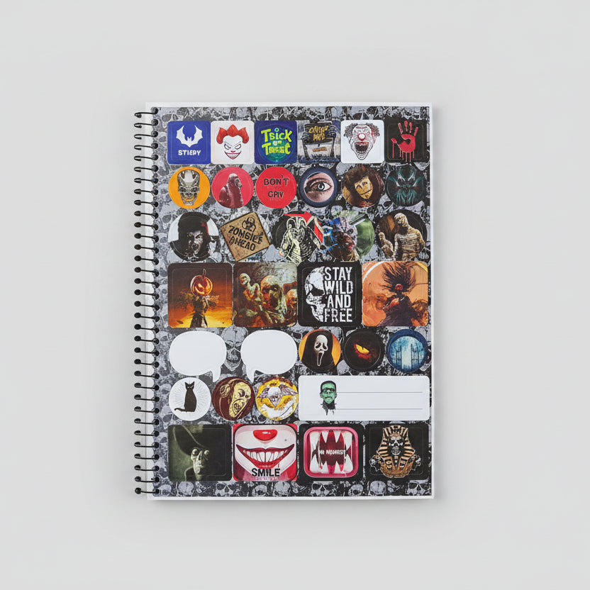 Caderno Sinistro 1 Matéria 80 Folhas São Domingos – Universitário | Capa Dura Espiral | Pautado | 20×27,5 cm | Papel FSC
