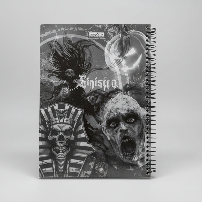 Caderno Sinistro 1 Matéria 80 Folhas São Domingos – Universitário | Capa Dura Espiral | Pautado | 20×27,5 cm | Papel FSC