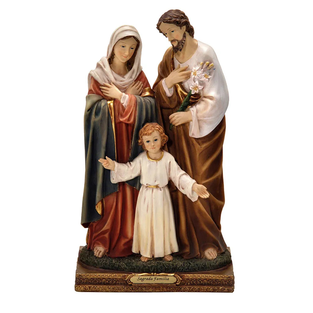 Imagem Sagrada Família 20 cm – Espressione Arts Florence | Resina Religiosa