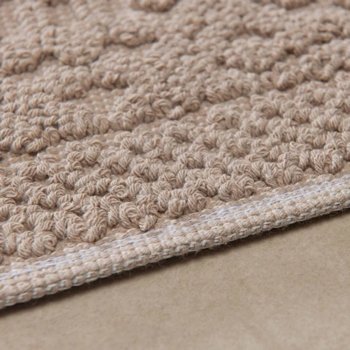 Tapete Vermont Niazitex 40×60 cm – Algodão Polietileno Bege | Relevo Macio
