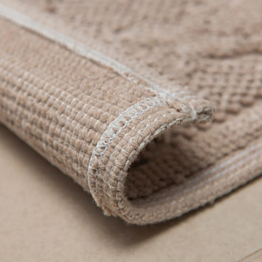 Tapete Vermont Niazitex 40×60 cm – Algodão Polietileno Bege | Relevo Macio