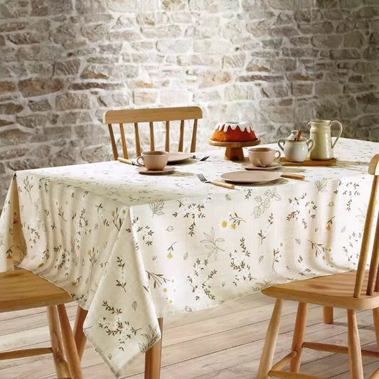 Toalha de Mesa Döhler Athenas Estampa Esmeralda 01 – 1,40 m × 2,10 m, 50% Algodão / 50% Poliéster, Tratamento Döhler Clean