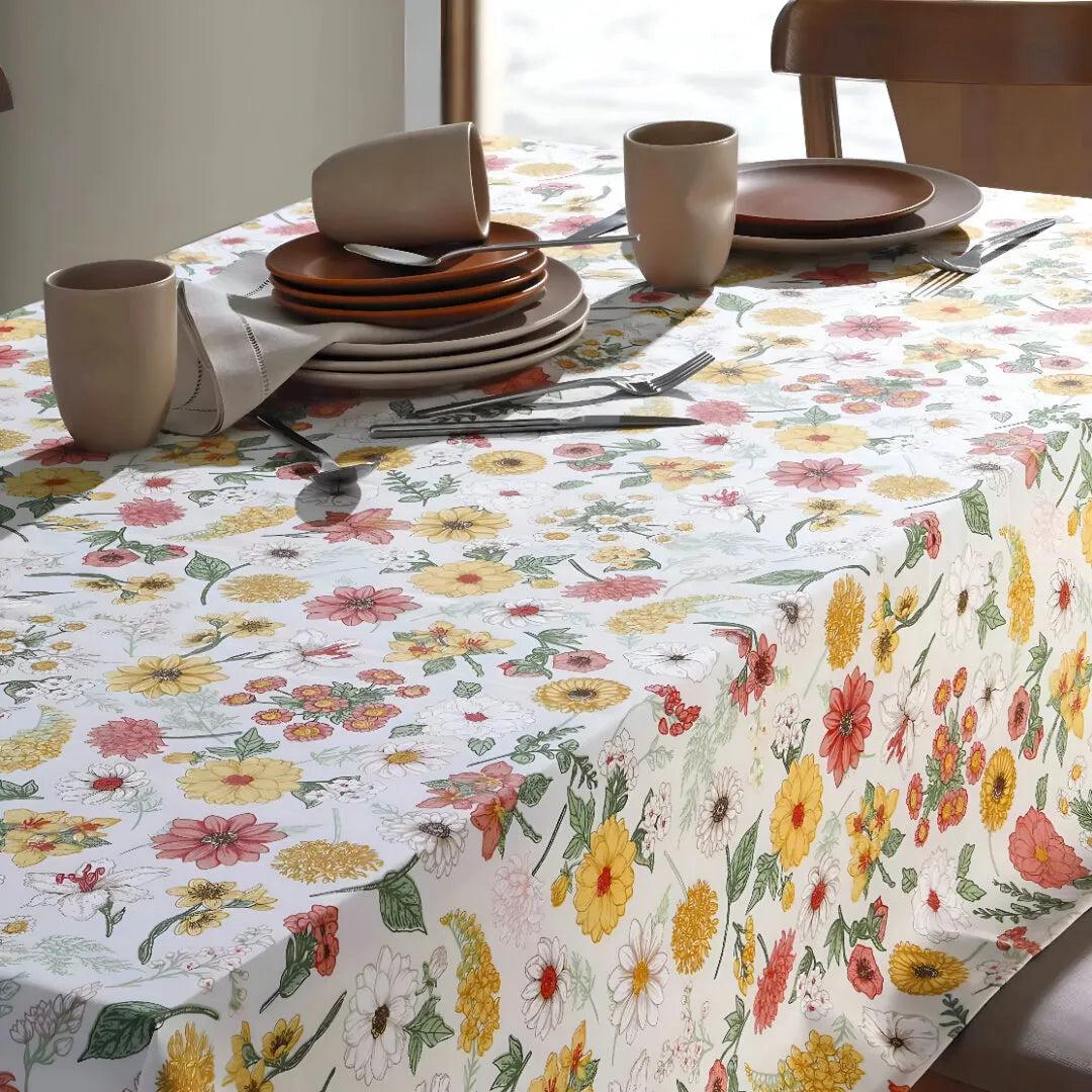 Toalha de Mesa Retangular 8 Lugares Clean Elane 1,60 m x 2,50 m | Dõhler