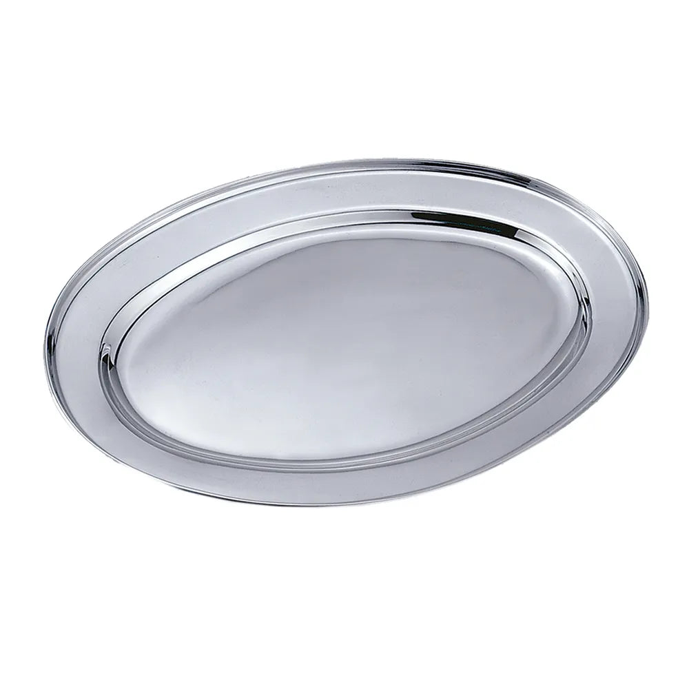 Travessa Oval Funda Inox 30 cm – BigSul 22654 | Aço Inoxidável Premium, Mesa e Servir