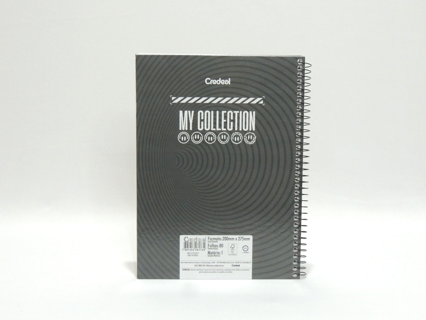 Caderno Masculino 1 Matéria 80 folhas My Collection | Credeal