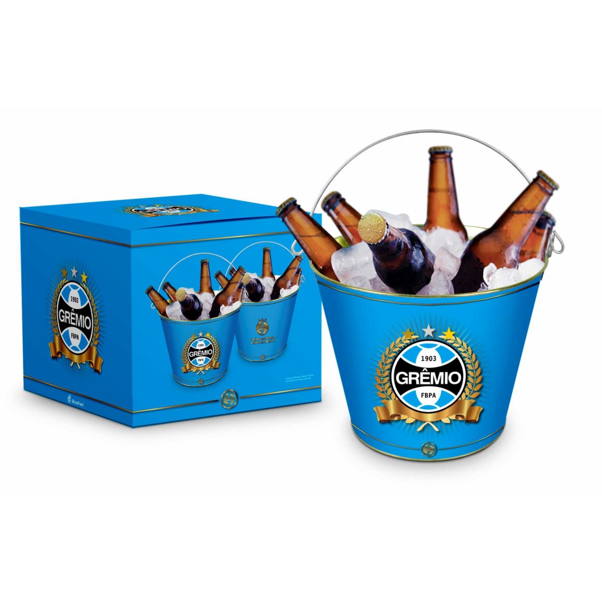 Balde de Metal do Grêmio 5 Litros | Brasfoot